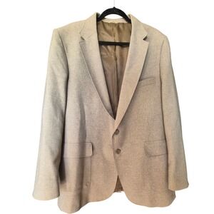 Levis Menswear Action Suit Blazer Tan Brown Vintage Sport Coat 46L